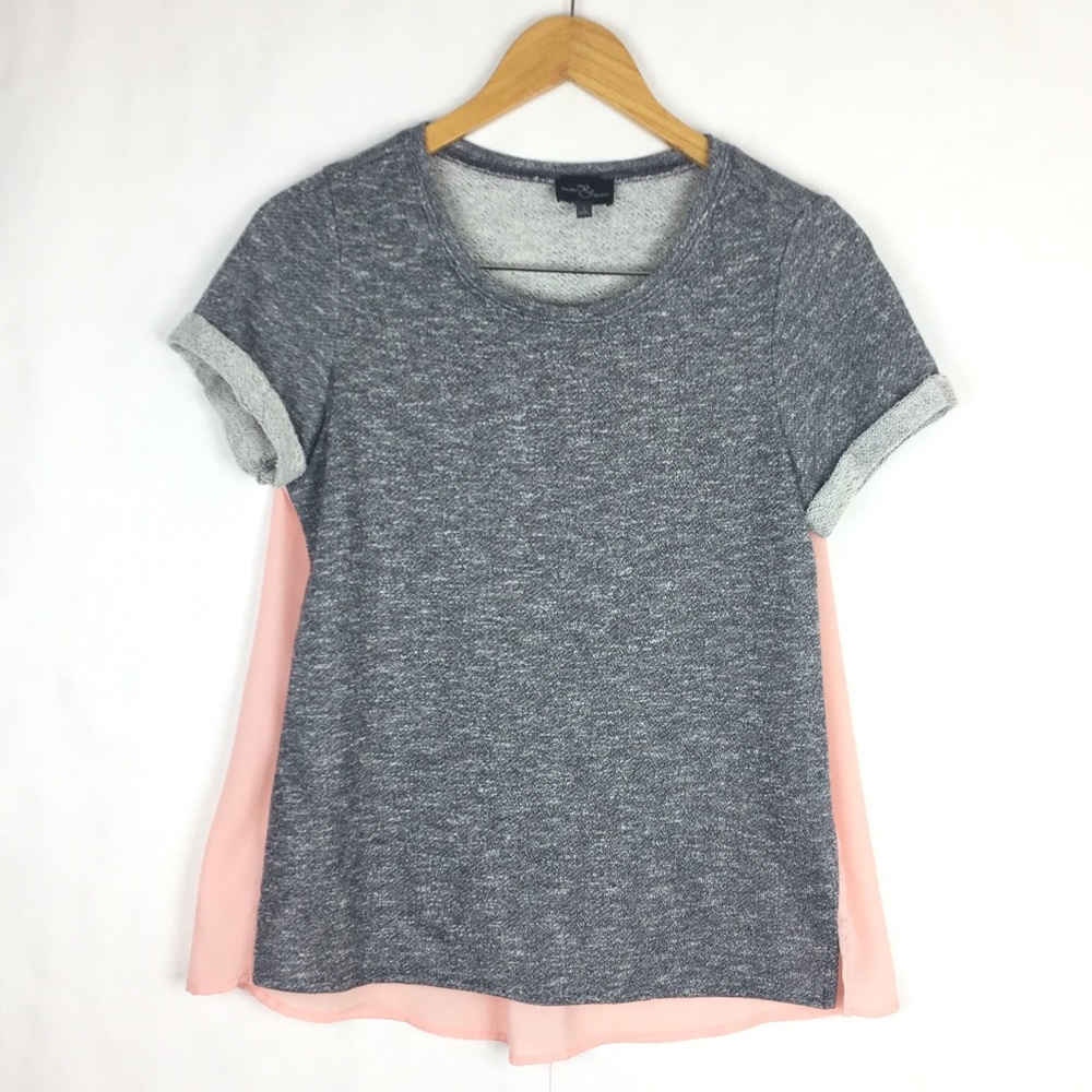 Market&Spruce Xander Short Sleeve Back Sweatshirt